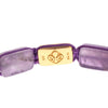 Nialaya Dazzling Diamond Gold-Plated Amethyst Bracelet