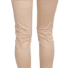 Just Cavalli Elegant Cream Low Waist Skinny Trousers