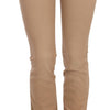 Just Cavalli Chic Brown Mid Waist Skinny Trousers