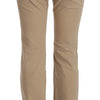 Just Cavalli Beige Mid Waist Straight Leg Pants