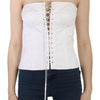 Dolce & Gabbana Elegant White Strapless Corset Top