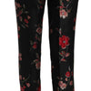 Dolce & Gabbana Elegant Floral Print Boot Cut Trousers