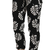 Dolce & Gabbana Elegant Skinny Capri With Palm Print