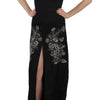 John Richmond Enchanting Black Maxi Flare Dress