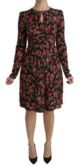 Dolce & Gabbana Floral A-Line Viscose Knee Length Dress