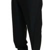 Dolce & Gabbana Elegant Black Virgin Wool Dress Pants