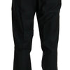 Dolce & Gabbana Elegant Black Virgin Wool Dress Pants