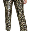 Dolce & Gabbana Chic High Waist Leopard Sequin Pants