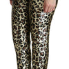 Dolce & Gabbana Chic High Waist Leopard Sequin Pants