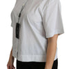 Dolce & Gabbana Elegant White Cotton Polo Top