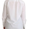 Dolce & Gabbana Elegant White Turtle Neck Polo Top