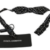 Dolce & Gabbana Elegant Black Polka Dot Silk Bow Tie