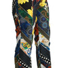 Dolce & Gabbana Elegant High Waist Multicolor Straight Pants