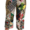 Dolce & Gabbana Elegant High Waist Cropped Silk Blend Trousers