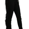 Dolce & Gabbana Elegant High Waist Wool Blend Pants