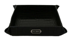 Elegant Black Exotic Skin Entry Tray