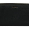 Dolce & Gabbana Elegant Black Leather Zip Continental Wallet