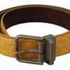 Dolce & Gabbana Exotic Yellow Animal Pattern Leather Belt