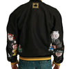 Dolce & Gabbana Multicolor Motive Bomber Style Jacket