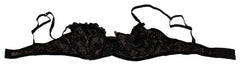 Sleek Black Mesh Balconcino Bra