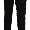 Dolce & Gabbana Elegant Straight Cropped Lace Trousers