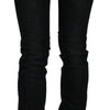 Costume National Chic Black Mid Waist Slim Fit Denim Jeans