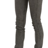 Costume National Chic Gray Slim Fit Cotton Jeans