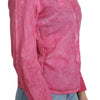 Chic Pink Cotton Polo Blouse by Ermanno Scervino