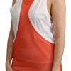 Dsquared² Elegant Sleeveless Cotton Tank in Orange