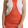 Dsquared² Elegant Sleeveless Cotton Tank in Orange