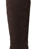 Dolce & Gabbana Studded Suede Knee High Boots in Brown