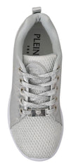 Philipp Plein Sleek Silver Sneakers for Trendsetters