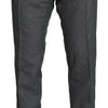 Dolce & Gabbana Elegant Gray Slim Fit Dress Trousers