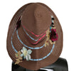 Dolce & Gabbana Elegant Floppy Straw Hat with Floral Accents