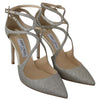 Jimmy Choo Platinum Ice Lancer Leather Pumps - Elegance Refined