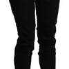 Acht Chic High Waist Cropped Black Jeans