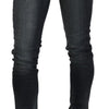 Acht Elegant Low Waist Skinny Black Jeans