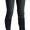 Acht Elegant Low Waist Skinny Black Jeans