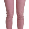 Acht Chic Pink Mid Waist Skinny Jeans