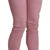 Acht Chic Pink Mid Waist Skinny Jeans