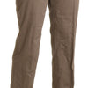 BENCIVENGA Elegant High Waist Straight Pants in Brown