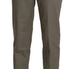 BENCIVENGA Elegant High Waist Cropped Pants in Gray