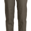 BENCIVENGA Elegant High Waist Cropped Pants in Gray