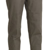 BENCIVENGA Elegant High Waist Cropped Pants in Gray