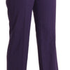 BENCIVENGA Elegant High Waist Violet Straight Pants