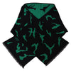 Givenchy Elegant Wool Silk Black Unisex Scarf