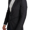 Dolce & Gabbana Elegant Black Virgin Wool Martini Blazer