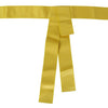 Dolce & Gabbana Chic Silk Yellow Women's Elegant Belt