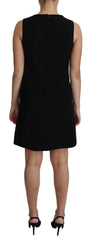 Dolce & Gabbana Elegant Sleeveless Black A-Line Mini Dress