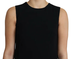 Dolce & Gabbana Elegant Sleeveless Black A-Line Mini Dress